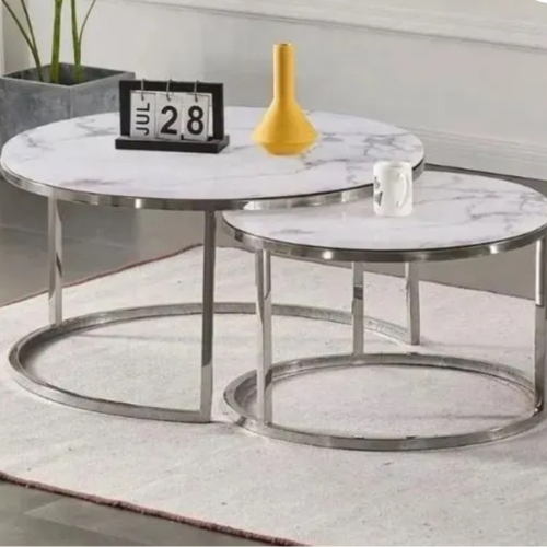 Lee Nesting Coffee Table (Silver)