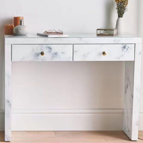 Dexter marble look Console/Entryway Table (100 cm)