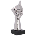 Watching Statue (Silver) 33 cm