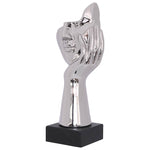 Watching Statue (Silver) 33 cm