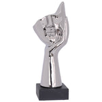 Watching Statue (Silver) 33 cm