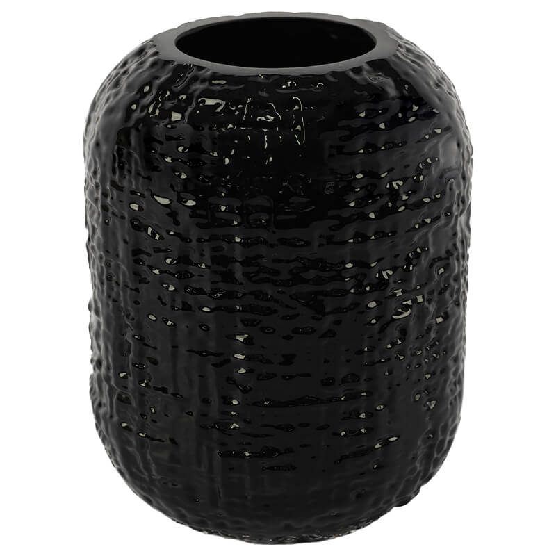 Weave black Vase (17 cm)