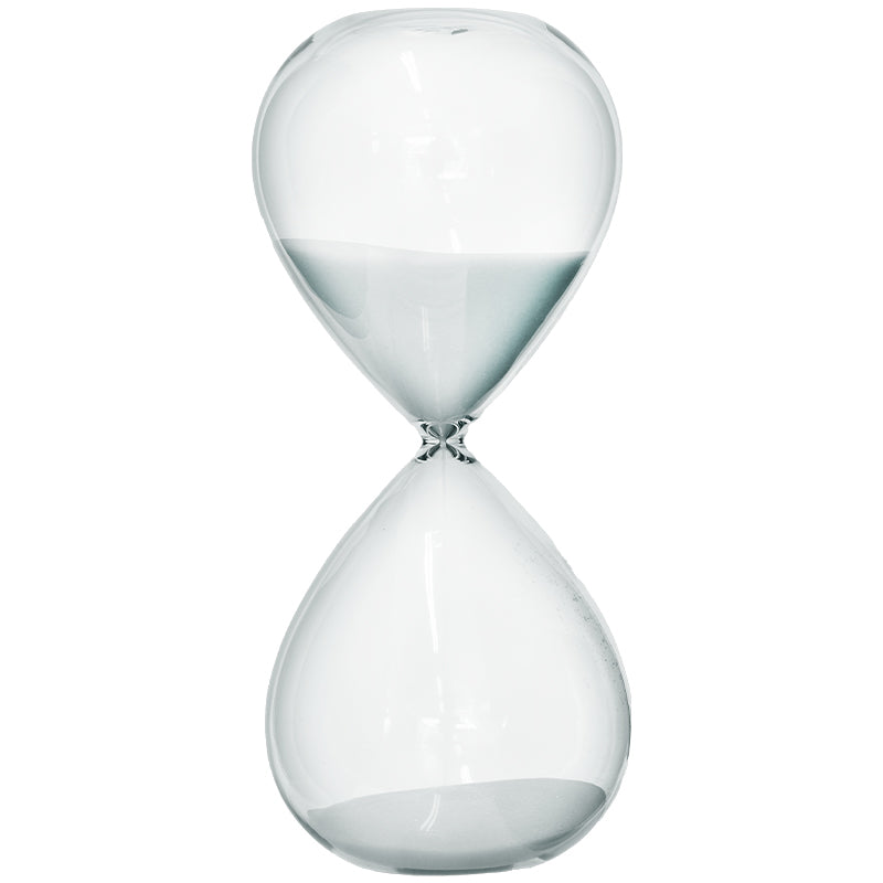 White Hour Glass (25 cm)