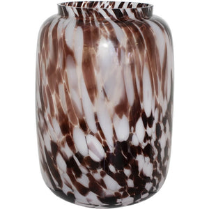 Copy of White and Brown Glass Vase (35 cm)