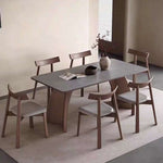 Arden Ash Wood/Grey Sintered top Dining Table (160 cm)