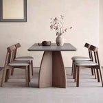 Arden Ash Wood/Grey Sintered top Dining Table (160 cm)