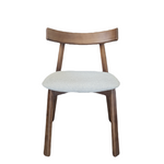Arden Ash Wood Dining Chair upholstered in Cotton Linen