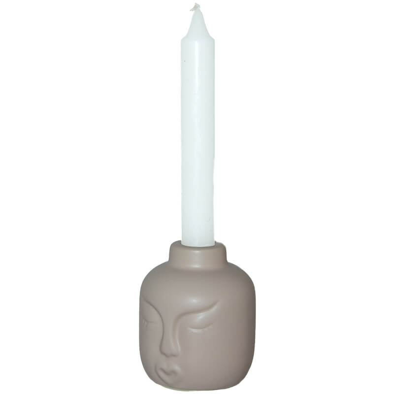 Face Candle Holder (Mink) 9 cm - MHF Decor-Delights