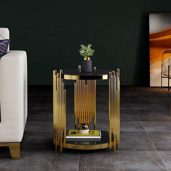 Zoey Side Table (Available in Gold or Silver)