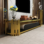 Zoey TV Unit/Plasma Stand 160 cm (Available in Gold or Silver)
