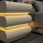 Amara White with LED strips