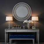 Anubis Mirror and Console in Luxury Setting