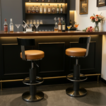 Titan PU Leather Bar Stool (Brown)