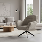 Beige Swivel Chair in Contemporary Setting