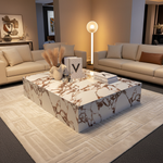 Bianco Viola Marble Coffee Table – Beautiful Contemporary Setting