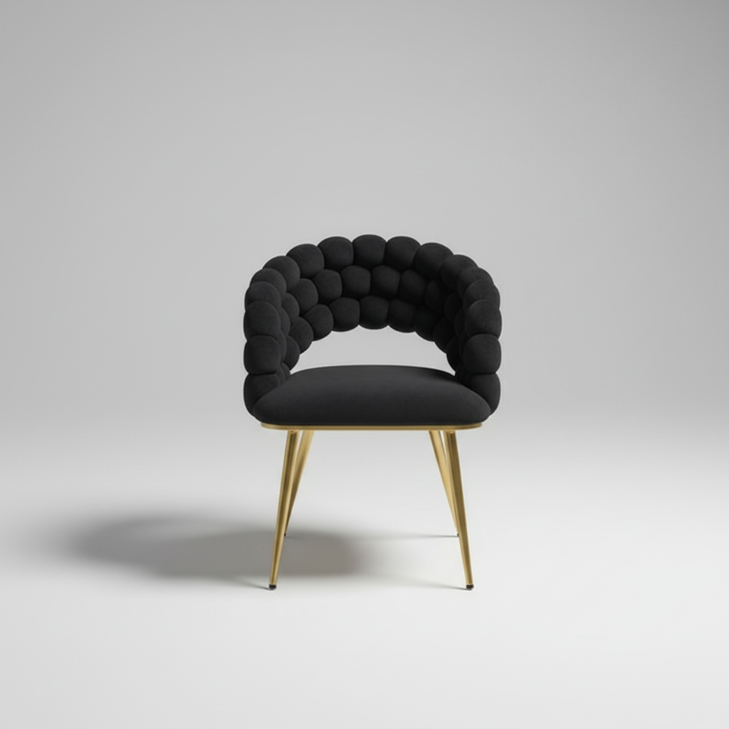 Black bubble dining chair