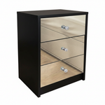Black Frame Mirrored Pedestal