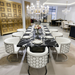 The Astoria Signature Marble Dining Table (280 cm) Available in Black