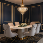 Broadway Dining Table – Dark Luxury Setting