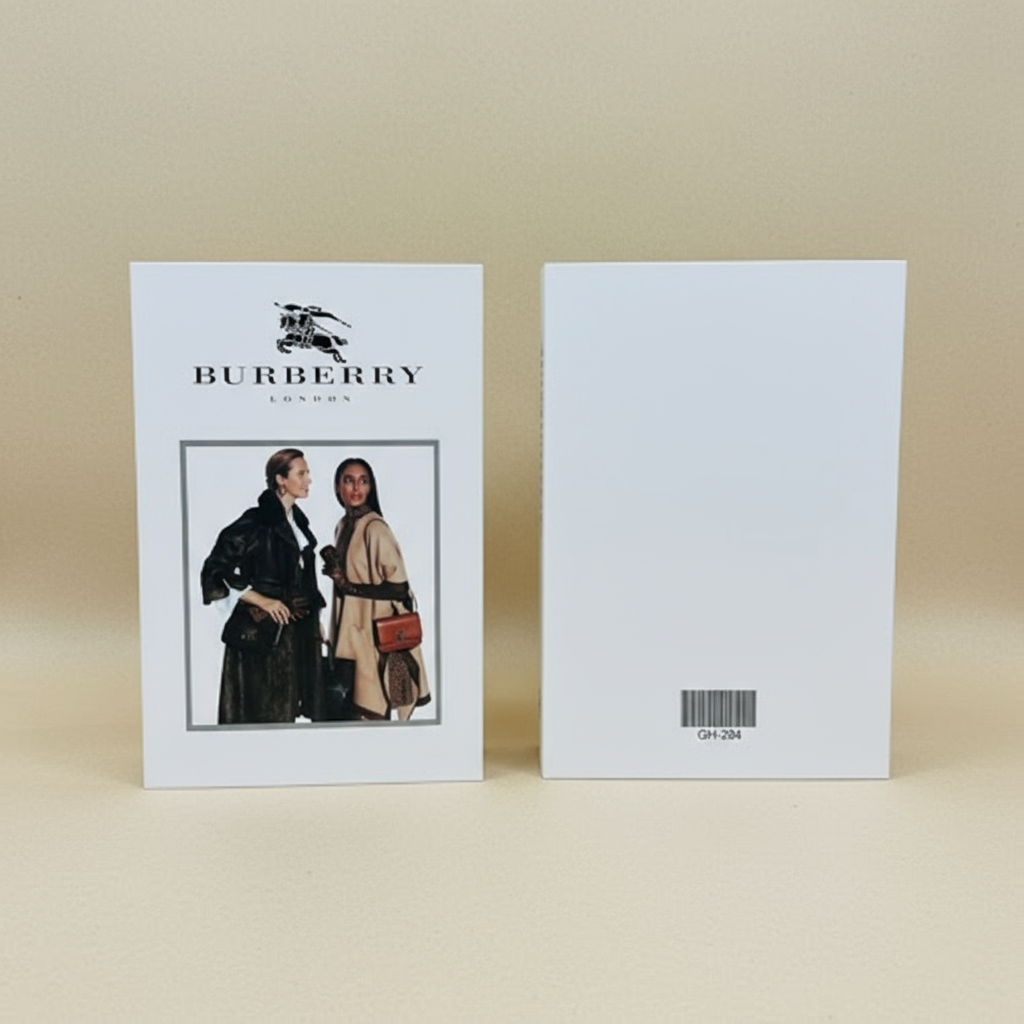 Burberry London book front and back view