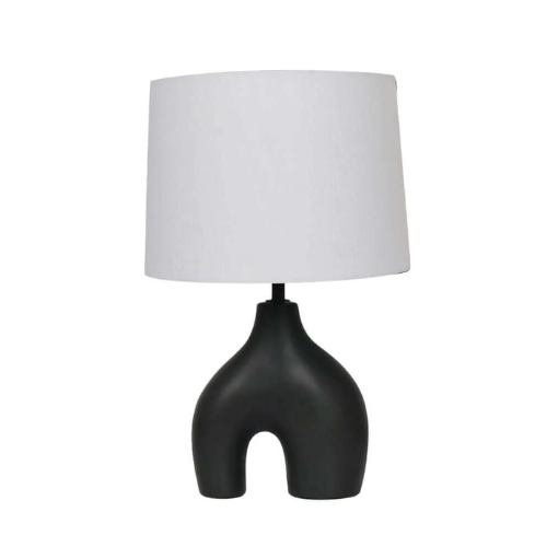 Pluto Lamp and Shade (39 cm) White