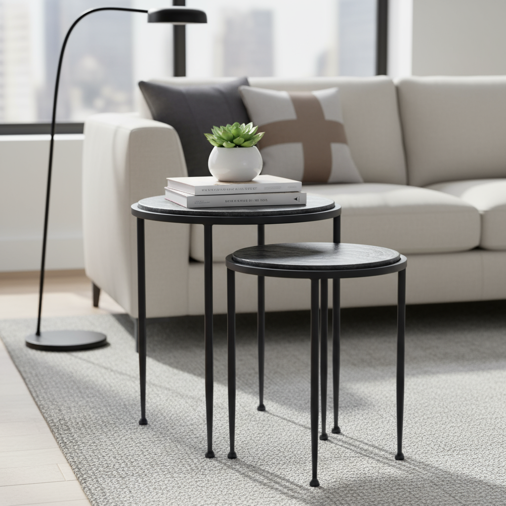 Casper Set of 2 Tables in contemporary setting