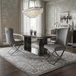 Chairs in luxurious dining room