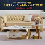 PROMO DEAL - Bonaire Coffee Table (Gold) RECEIVE YOUR FREE MATCHING LUNA SIDE TABLE!