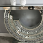 Console table close-up view