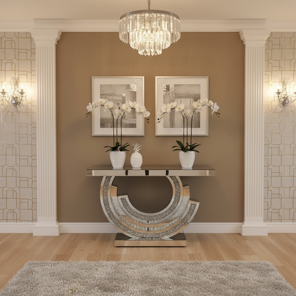 Console table in elegant setting