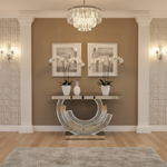 Console table in elegant setting