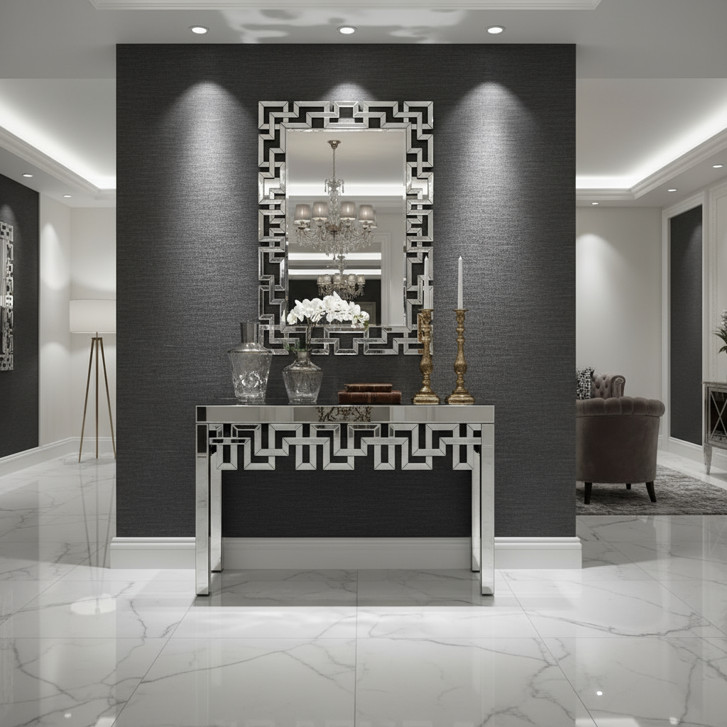 Console table in luxurious setting