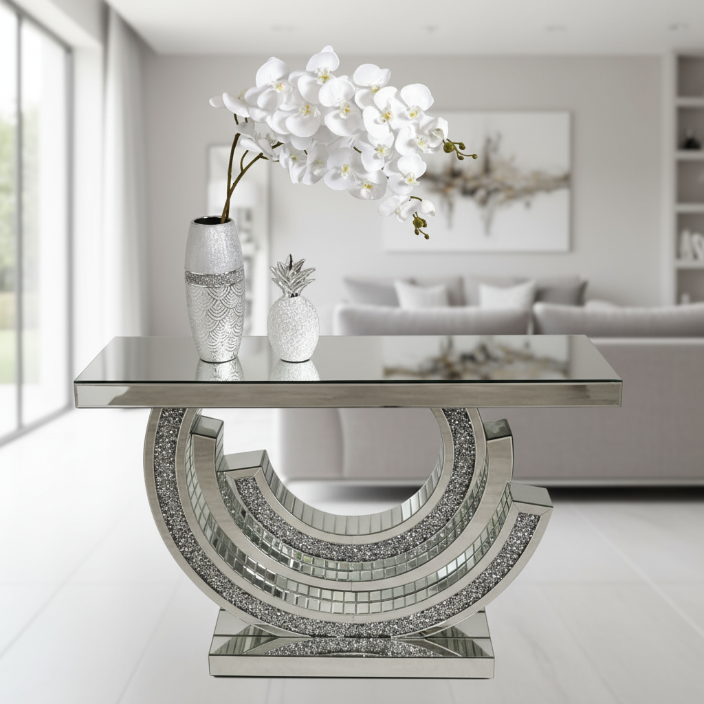 Console table in modern setting