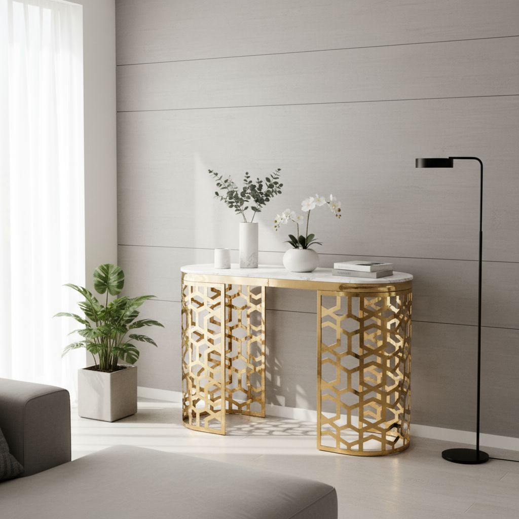 Console table in modern setting