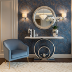 Console Table in Silver - Luxurious Setting