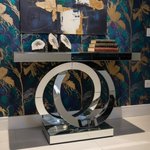 Console table with different background