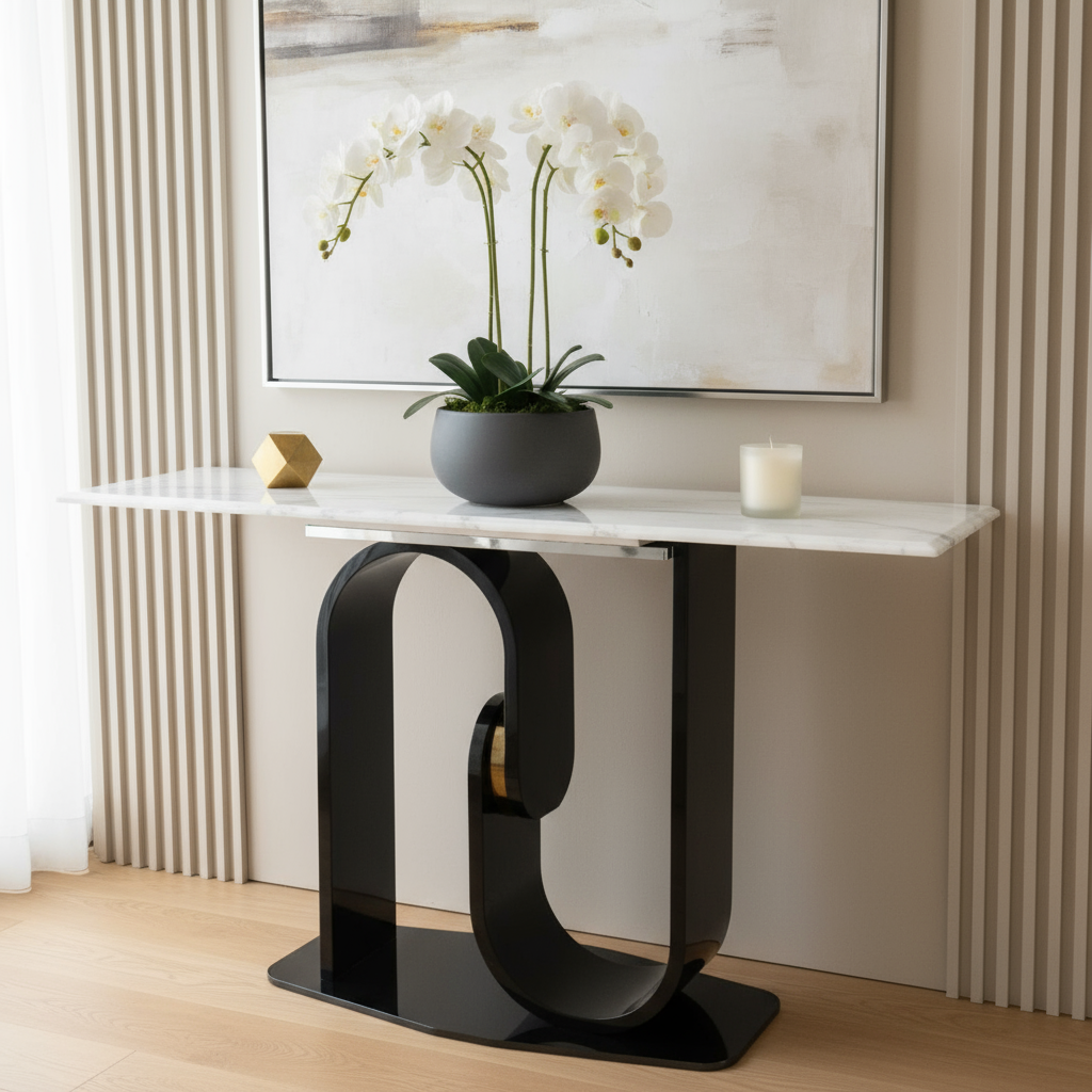 Console Table with different orchid