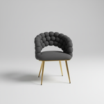 Dark grey bubble dining chair