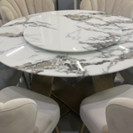 Dining table with exact marble colors