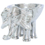 Elephant display bowl (19 cm) Silver