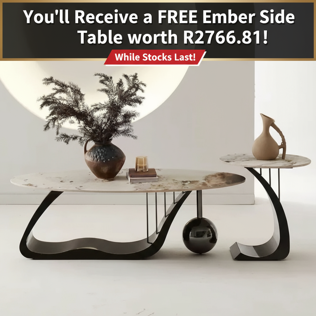 PROMO DEAL - Ember Coffee Table (Available in Black or Gold) RECEIVE YOUR FREE EMBER MATCHING SIDE TABLE!