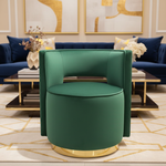 Emerald Green Velvet Chair in Beautiful Setting