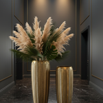 Evista Giant Gold Vases Floor Setting