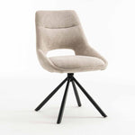 Caprese Swivel Fabric Dining Chair (Available in Cream and Green)