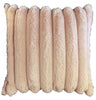 Fluted Blush Fur Cushion