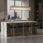 Four bar stools in contemporary luxury setting