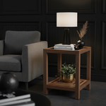 Geometric side table in luxury setting