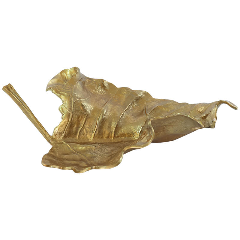 Gold Curved Display Leaf (55 cm)