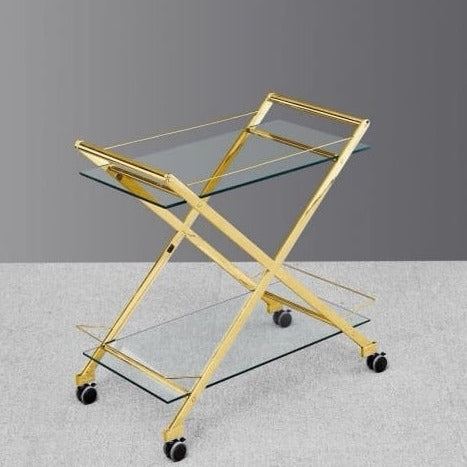 Kandima Serving Trolley (Available in Silver or Gold)