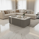 Grey coffee table in beautiful setting